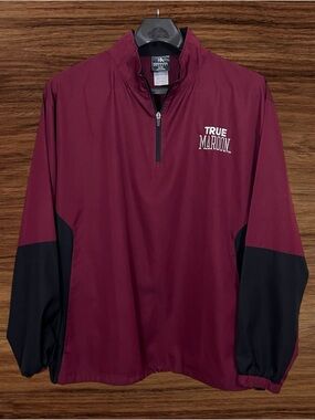 Knights Apparel Maroon 1/4 Zip Windbreaker. Mississippi State - True Maroon. XL